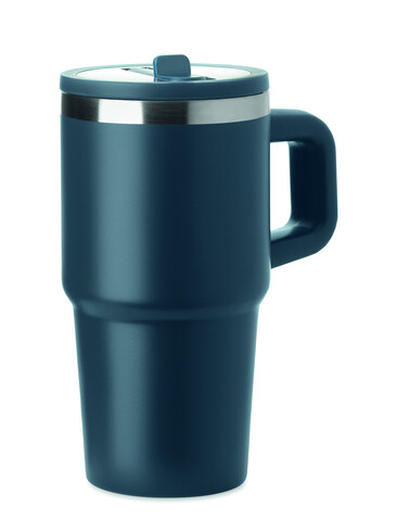 Doppelwandiger Trinkbecher 500ml - Marineblau bedrucken, Art.-Nr. MO3170-85