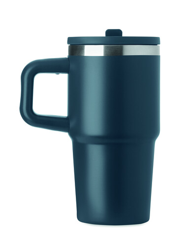 Doppelwandiger Trinkbecher 500ml - Marineblau bedrucken, Art.-Nr. MO3170-85