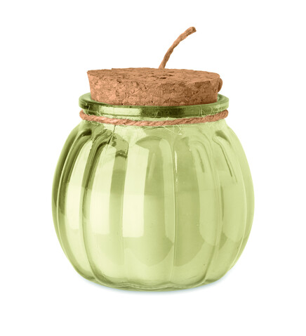 Kerze aus Pflanzenwachs - Beige bedrucken, Art.-Nr. MO3193-13