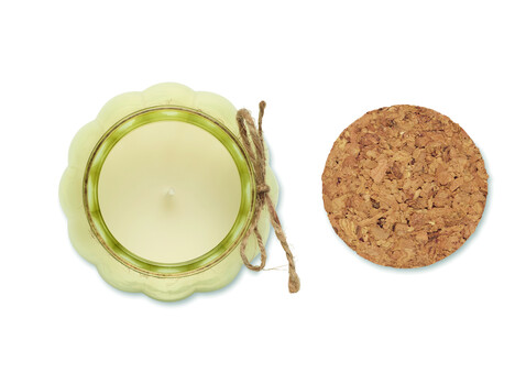 Kerze aus Pflanzenwachs - Beige bedrucken, Art.-Nr. MO3193-13