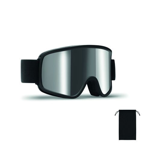 Skibrille UV400 - Silber Glänzend bedrucken, Art.-Nr. MO3194-17