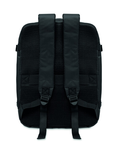 Rucksack in Kabinengröße - Schwarz bedrucken, Art.-Nr. MO3195-03
