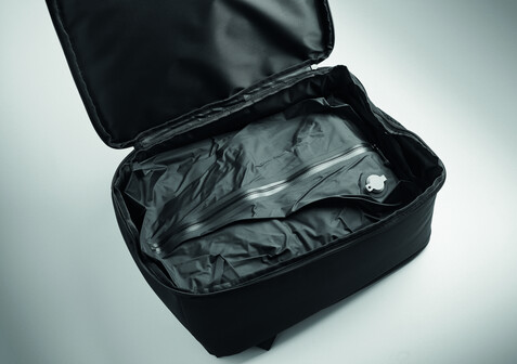 Rucksack mit Vakuumbeutel - Schwarz bedrucken, Art.-Nr. MO3198-03