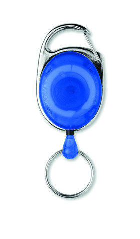 Einziehbarer Ausweishalter - Blau bedrucken, Art.-Nr. MO3200-04 Einziehbarer Ausweishalter - Blau bedrucken, Art.-Nr. MO3200-04