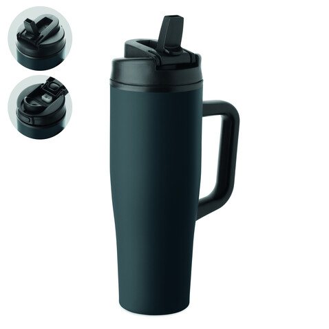 Doppelwandiger Becher 900ml - Marineblau bedrucken, Art.-Nr. MO3213-85 Doppelwandiger Becher 900ml - Marineblau bedrucken, Art.-Nr. MO3213-85