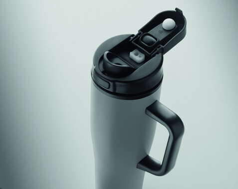 Doppelwandiger Becher 900ml - Grau bedrucken, Art.-Nr. MO3213-07 Doppelwandiger Becher 900ml - Grau bedrucken, Art.-Nr. MO3213-07