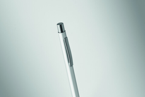 Druckkugelschreiber recy. Alu - Silber bedrucken, Art.-Nr. MO3222-14
