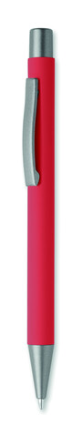 Druckkugelschreiber recy. Alu - Rot bedrucken, Art.-Nr. MO3222-05