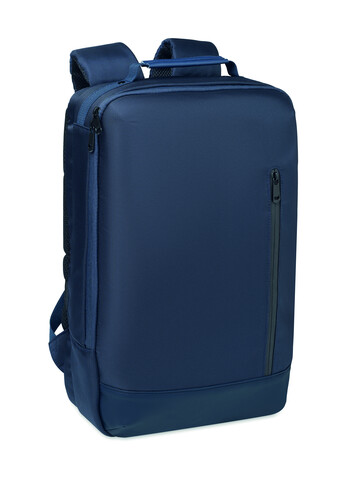 15" Laptop-Jacquard-Rucksack - Blau bedrucken, Art.-Nr. MO3226-04