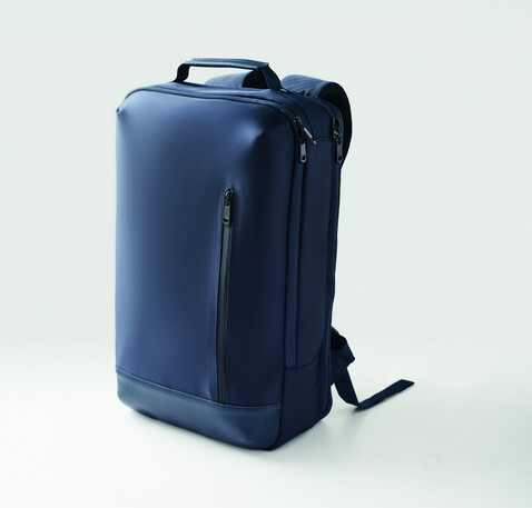 15" Laptop-Jacquard-Rucksack - Blau bedrucken, Art.-Nr. MO3226-04
