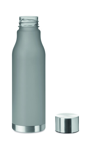 Trinkflasche RPET 600ml - Transparent Grau bedrucken, Art.-Nr. MO6237-27 Trinkflasche RPET 600ml - Transparent Grau bedrucken, Art.-Nr. MO6237-27
