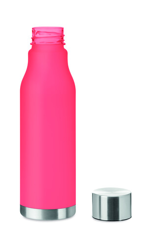 Trinkflasche RPET 600ml - Transparent Rot bedrucken, Art.-Nr. MO6237-25