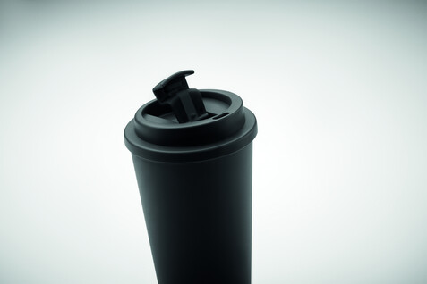 Doppelwandiger Becher 450ml - Schwarz bedrucken, Art.-Nr. MO6244-03 Doppelwandiger Becher 450ml - Schwarz bedrucken, Art.-Nr. MO6244-03