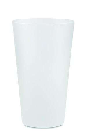 Wiederverwendbarer Becher 300ml - Transparent Weiß bedrucken, Art.-Nr. MO6375-26