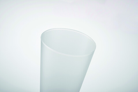 Wiederverwendbarer Becher 300ml - Transparent Weiß bedrucken, Art.-Nr. MO6375-26