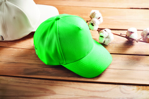 Cap organic cotton 250 g/m² - Grün bedrucken, Art.-Nr. MO6432-09