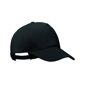 Cap organic cotton 250 g/m² - Schwarz bedrucken, Art.-Nr. MO6432-03