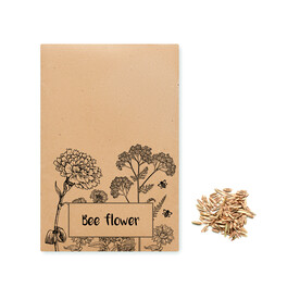 Samen Blumenmischung - Beige bedrucken, Art.-Nr. MO6501-13