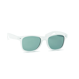 Sonnenbrille RPET - Weiß bedrucken, Art.-Nr. MO6531-06