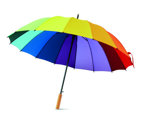 Regenschirm regenbogenfarbig - Multicolour bedrucken, Art.-Nr. MO6540-99 Regenschirm regenbogenfarbig - Multicolour bedrucken, Art.-Nr. MO6540-99