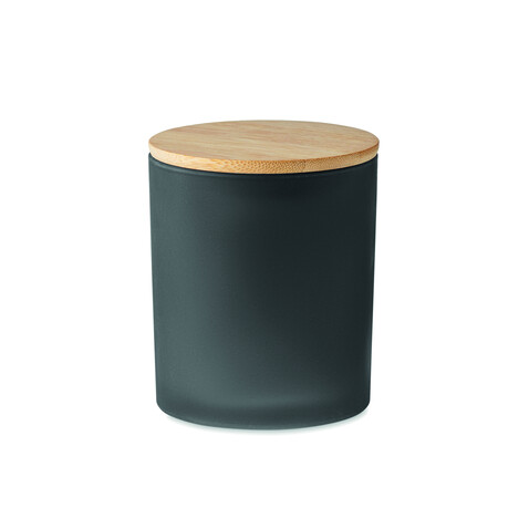 Kerze im Glas 120 g - Schwarz bedrucken, Art.-Nr. MO6612-03