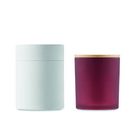 Kerze im Glas 200 g - Bordeaux bedrucken, Art.-Nr. MO6613-02