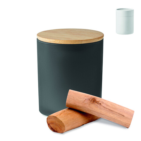 Kerze im Glas 280 g - Schwarz bedrucken, Art.-Nr. MO6621-03