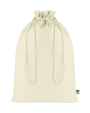 Großer Beutel Organic Cotton - Beige bedrucken, Art.-Nr. MO6636-13