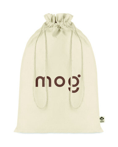 Großer Beutel Organic Cotton - Beige bedrucken, Art.-Nr. MO6636-13