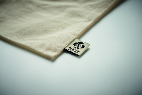 Großer Beutel Organic Cotton - Beige bedrucken, Art.-Nr. MO6636-13