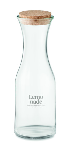 Karaffe aus recyceltem Glas 1L - Transparent bedrucken, Art.-Nr. MO6655-22 Karaffe aus recyceltem Glas 1L - Transparent bedrucken, Art.-Nr. MO6655-22