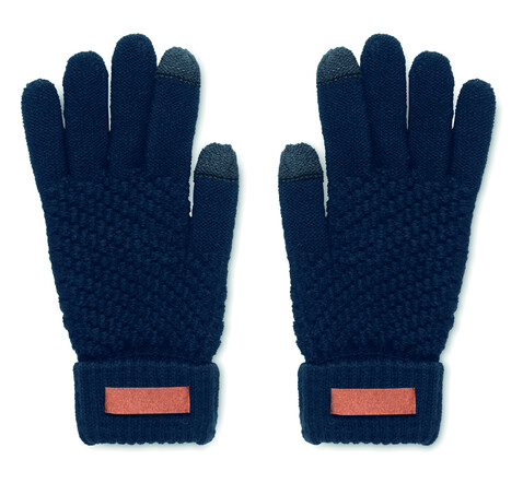 Touchscreen Handschuhe RPET - Marineblau bedrucken, Art.-Nr. MO6667-85 Touchscreen Handschuhe RPET - Marineblau bedrucken, Art.-Nr. MO6667-85