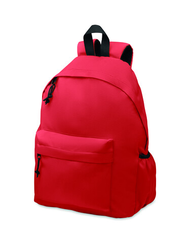 Rucksack 600D RPET-Polyester - Rot bedrucken, Art.-Nr. MO6703-05 Rucksack 600D RPET-Polyester - Rot bedrucken, Art.-Nr. MO6703-05