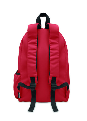 Rucksack 600D RPET-Polyester - Rot bedrucken, Art.-Nr. MO6703-05 Rucksack 600D RPET-Polyester - Rot bedrucken, Art.-Nr. MO6703-05