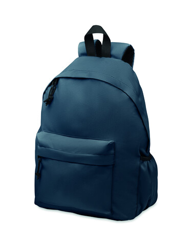Rucksack 600D RPET-Polyester - Blau bedrucken, Art.-Nr. MO6703-04
