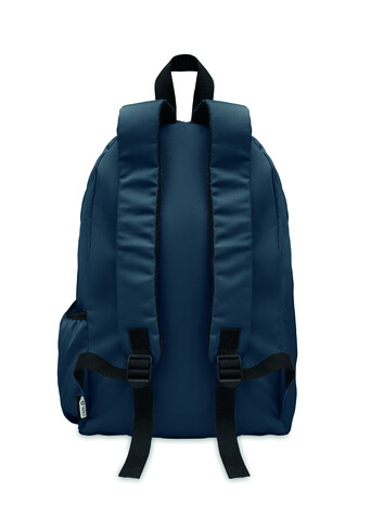 Rucksack 600D RPET-Polyester - Blau bedrucken, Art.-Nr. MO6703-04