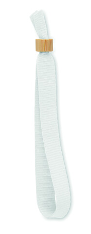 Armband RPET-Polyester - Weiß bedrucken, Art.-Nr. MO6706-06