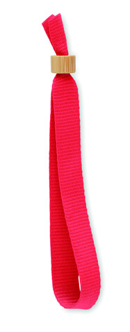 Armband RPET-Polyester - Rot bedrucken, Art.-Nr. MO6706-05