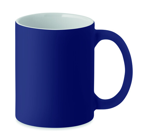 Kaffeebecher, matt 300 ml - Marineblau bedrucken, Art.-Nr. MO6849-85
