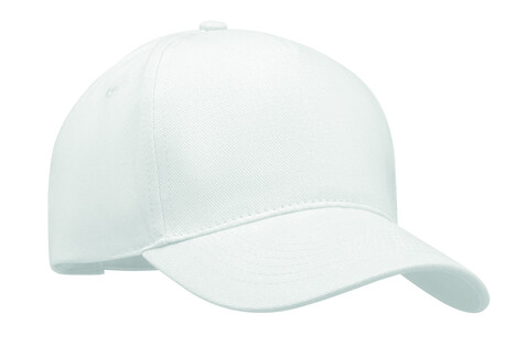 Baseball cap 5 panels 260g/m² - Weiß bedrucken, Art.-Nr. MO6875-06 Baseball cap 5 panels 260g/m² - Weiß bedrucken, Art.-Nr. MO6875-06