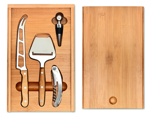 Wein und Käse Set - Holz bedrucken, Art.-Nr. MO8416-40