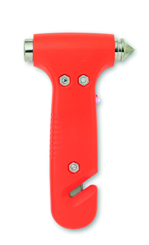 3 in 1 Notfall-Hammer - Orange bedrucken, Art.-Nr. MO8470-10