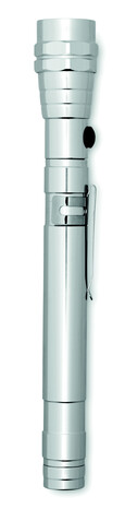 Teleskop Taschenlampe - Silber bedrucken, Art.-Nr. MO8621-14 Teleskop Taschenlampe - Silber bedrucken, Art.-Nr. MO8621-14