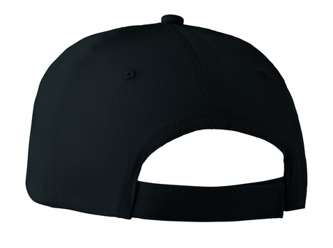 Baseball cap 6 panels 160g/m² - Schwarz bedrucken, Art.-Nr. MO8834-03