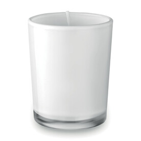 Duftkerze im Glas - Weiß bedrucken, Art.-Nr. MO9030-06