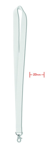Lanyard - Weiß bedrucken, Art.-Nr. MO9058-06 Lanyard - Weiß bedrucken, Art.-Nr. MO9058-06