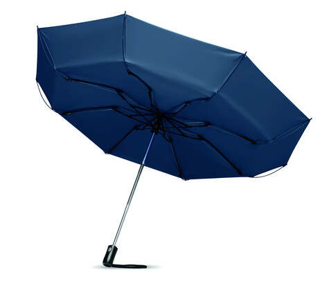 Reversibler Regenschirm - Blau bedrucken, Art.-Nr. MO9092-04 Reversibler Regenschirm - Blau bedrucken, Art.-Nr. MO9092-04