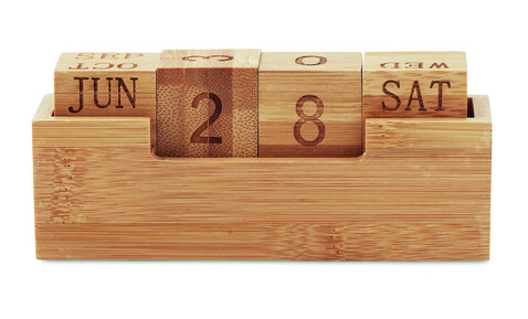 Kalender Bambus - Holz bedrucken, Art.-Nr. MO9404-40 Kalender Bambus - Holz bedrucken, Art.-Nr. MO9404-40