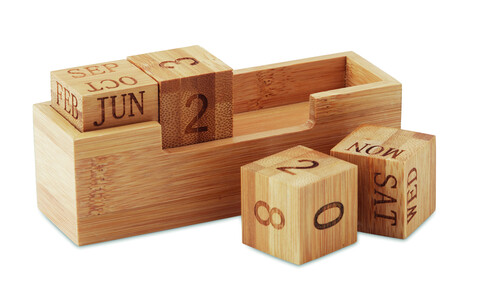 Kalender Bambus - Holz bedrucken, Art.-Nr. MO9404-40 Kalender Bambus - Holz bedrucken, Art.-Nr. MO9404-40