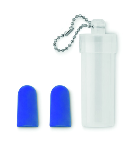 Ohrstöpsel-Set - Blau bedrucken, Art.-Nr. MO9501-04 Ohrstöpsel-Set - Blau bedrucken, Art.-Nr. MO9501-04